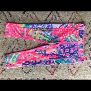 Lilly Pulitzer Girls Luxletic Legging XS 2-3 VGUC
